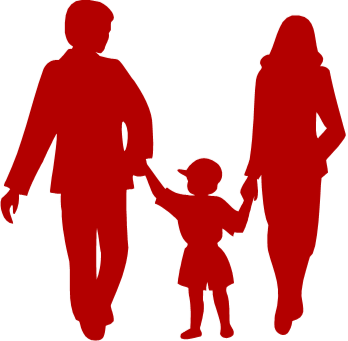 Two Parents and Child Holding Hands