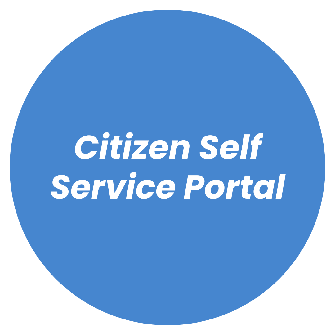 Citizen Self Service Portal Button