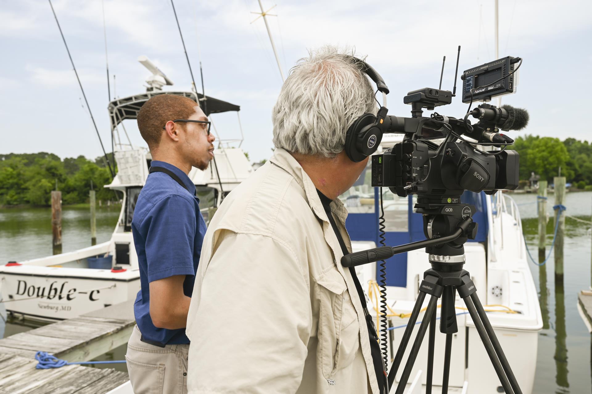 CCGTV crew filming a show