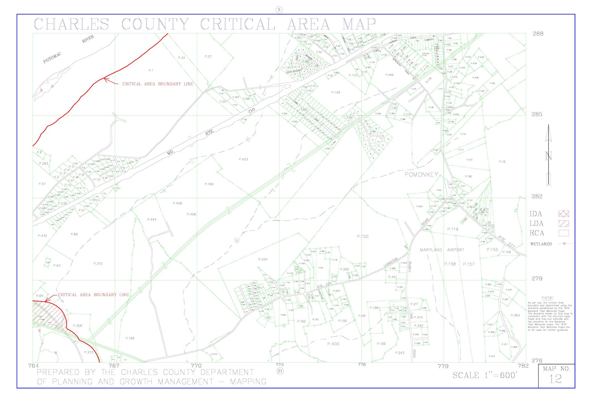 Critical Area Map 12