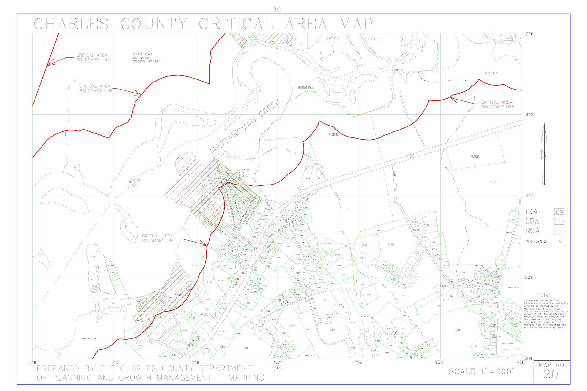 Critical Area Map 20