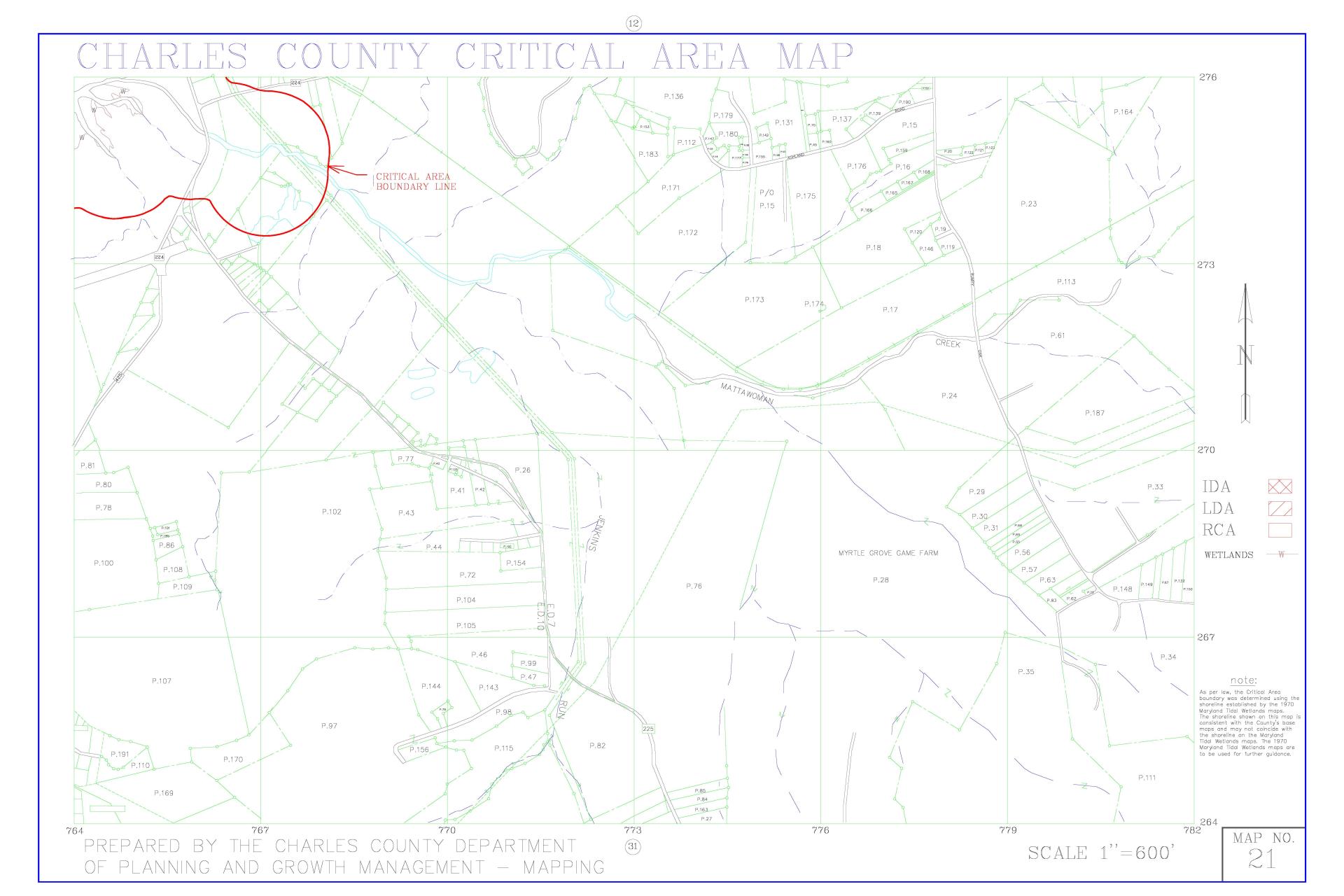 Critical Area Map 21