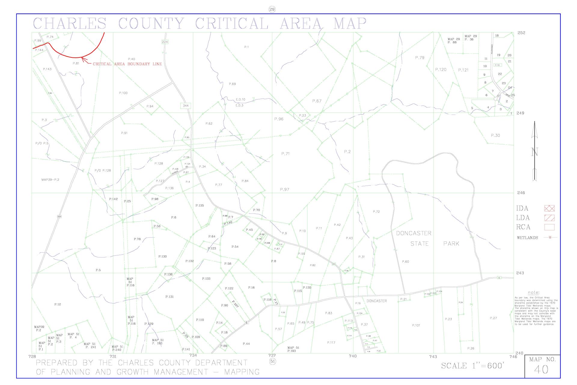 Critical Area Map 40