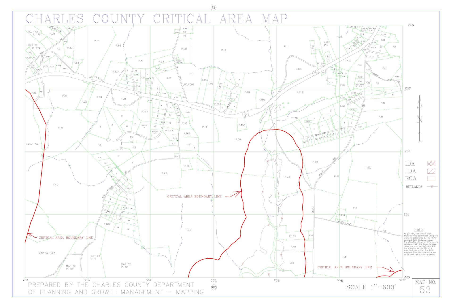 Critical Area Map 53