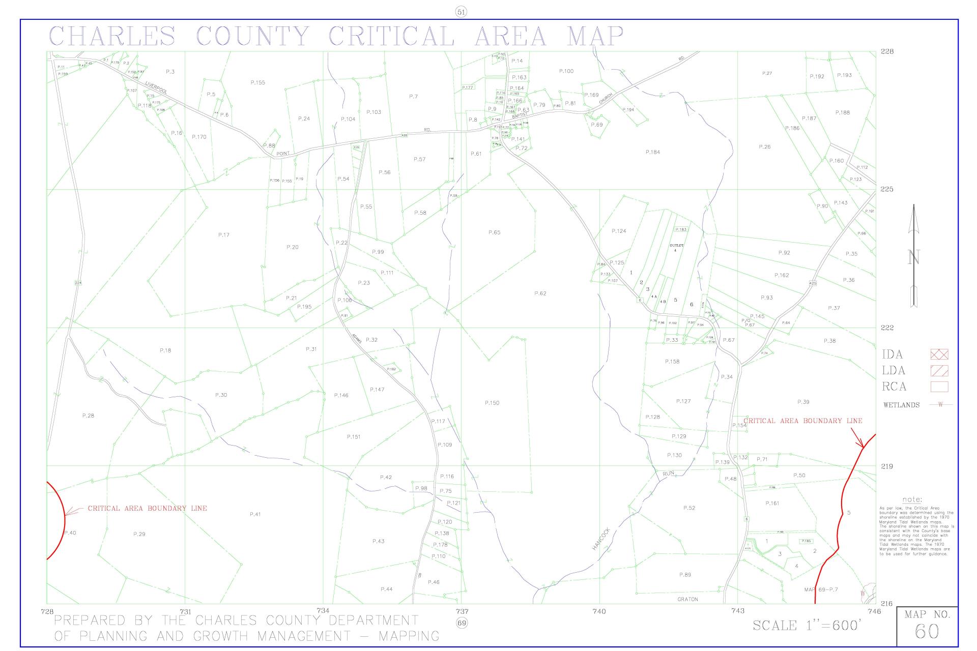 Critical Area Map 60