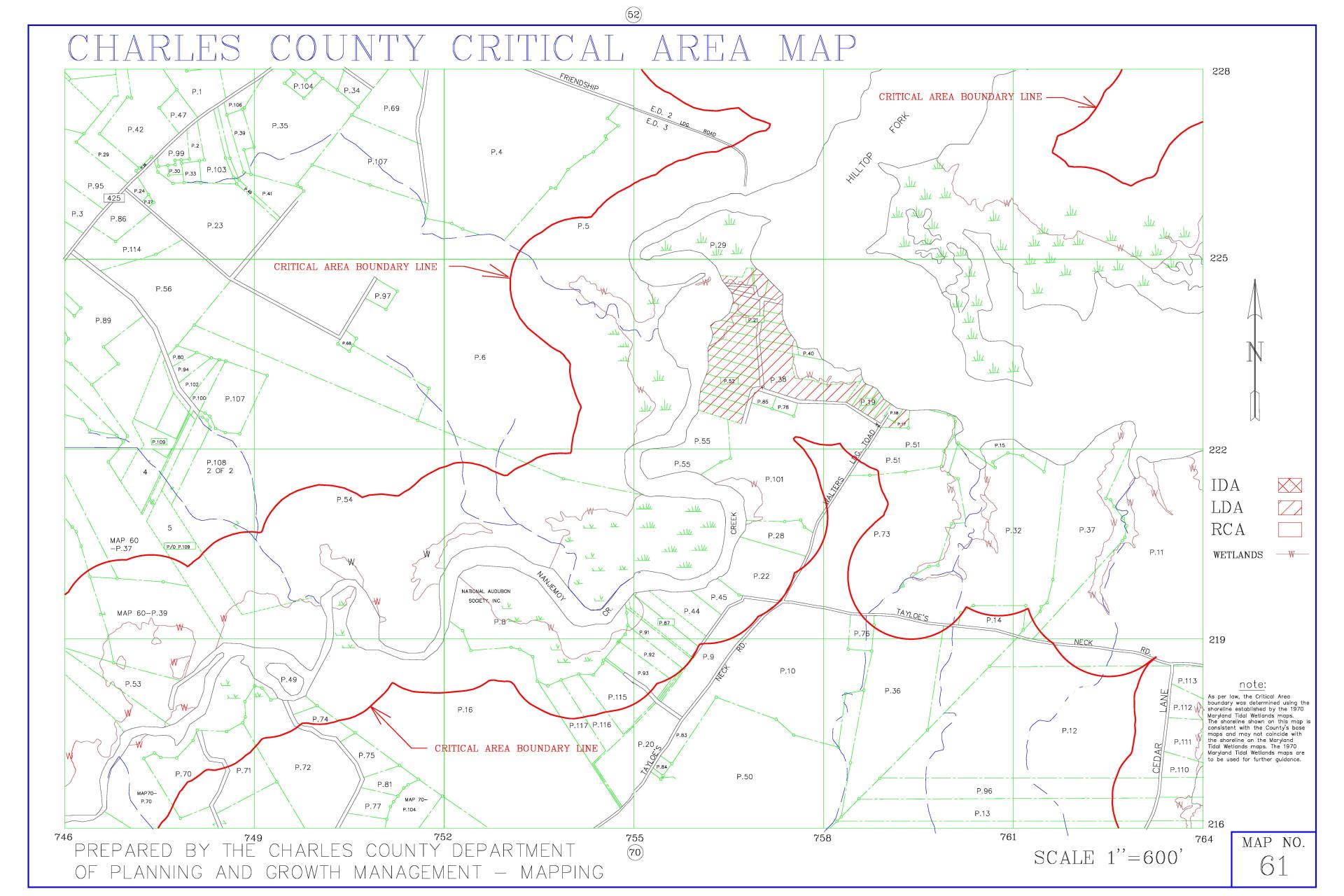 Critical Area Map 61