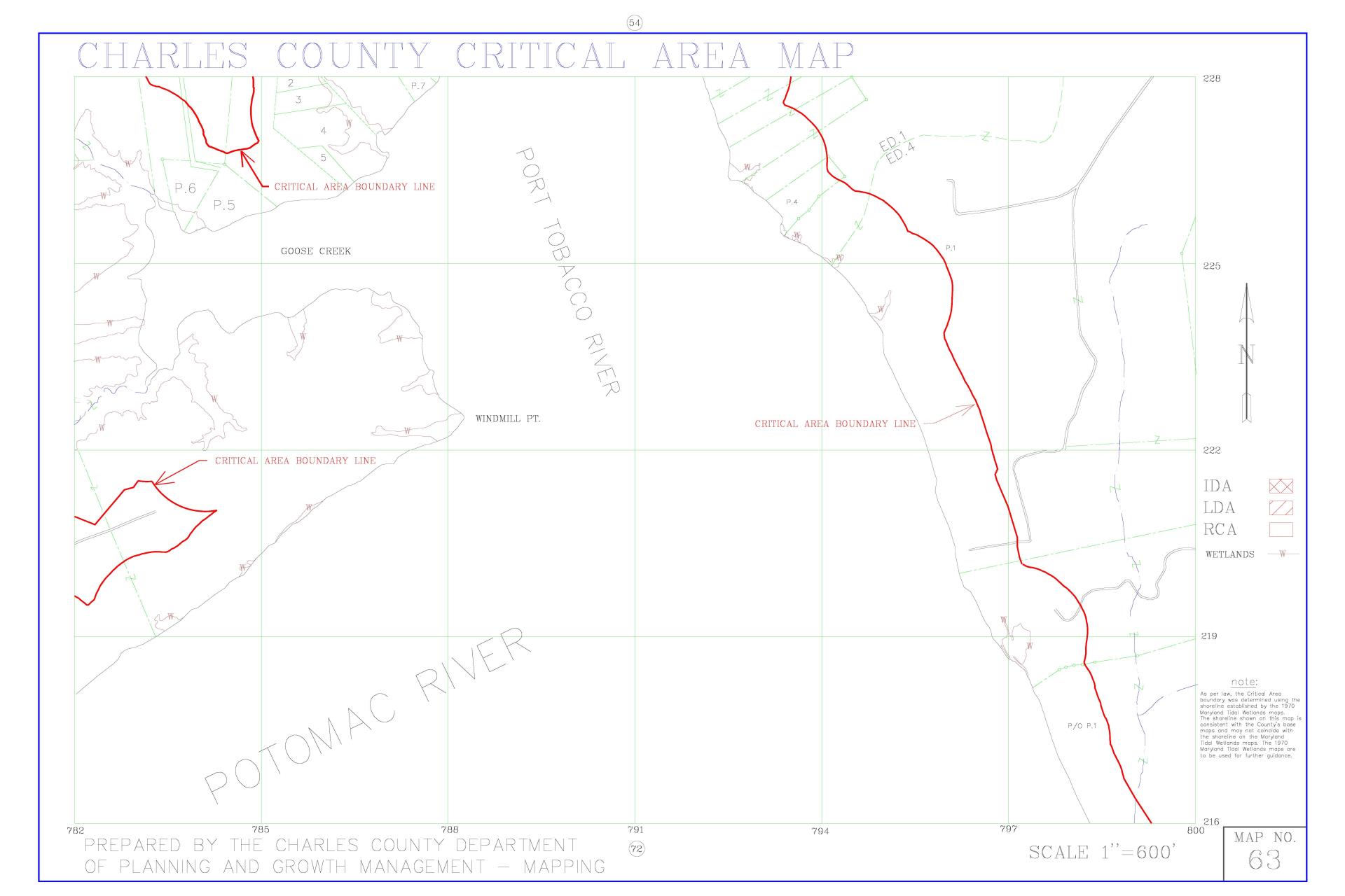 Critical Area Map 63