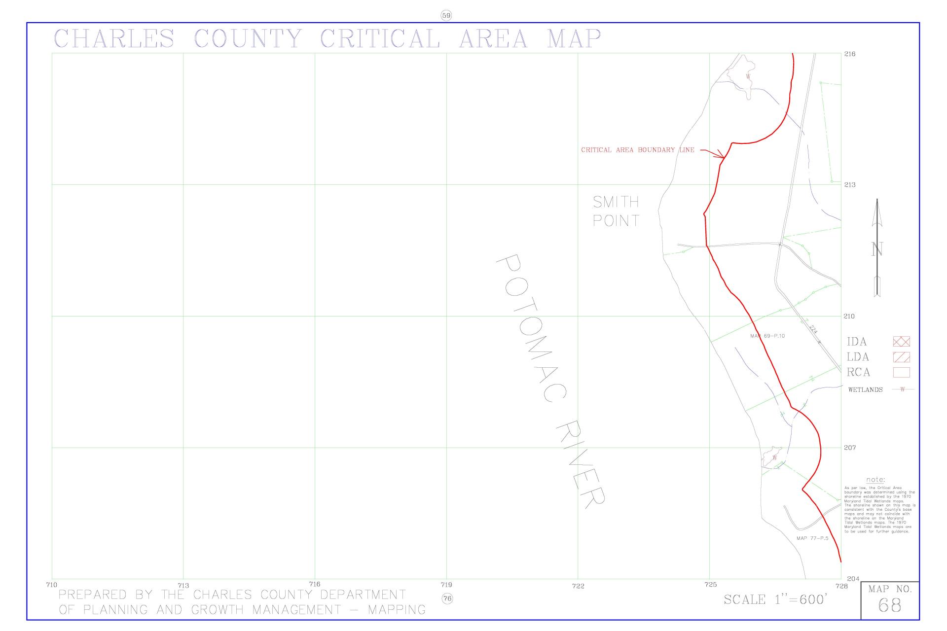 Critical Area Map 68