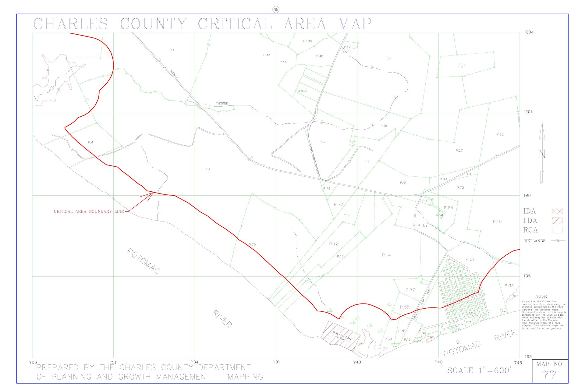 Critical Area Map 77