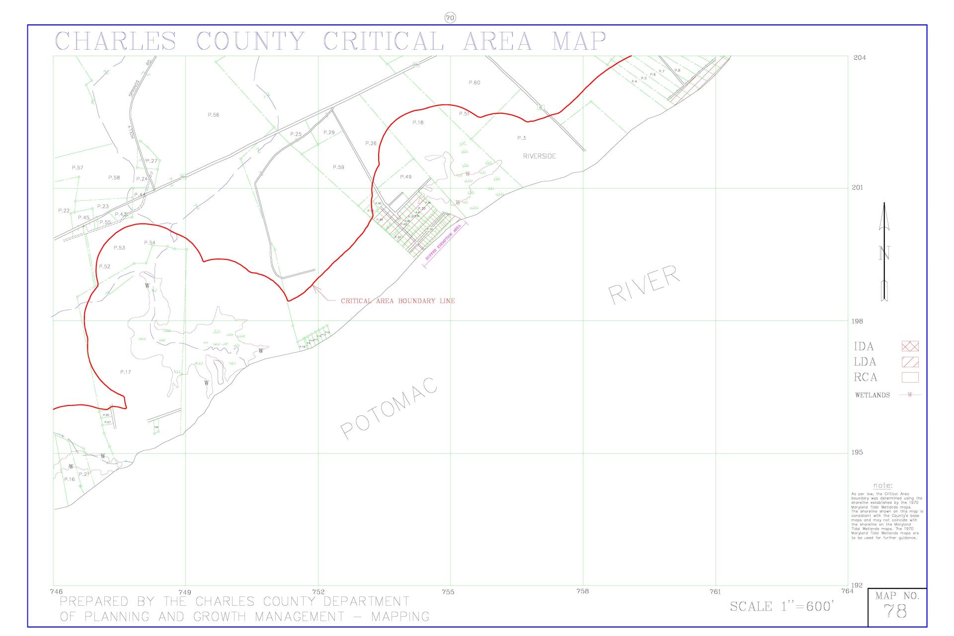 Critical Area Map 78