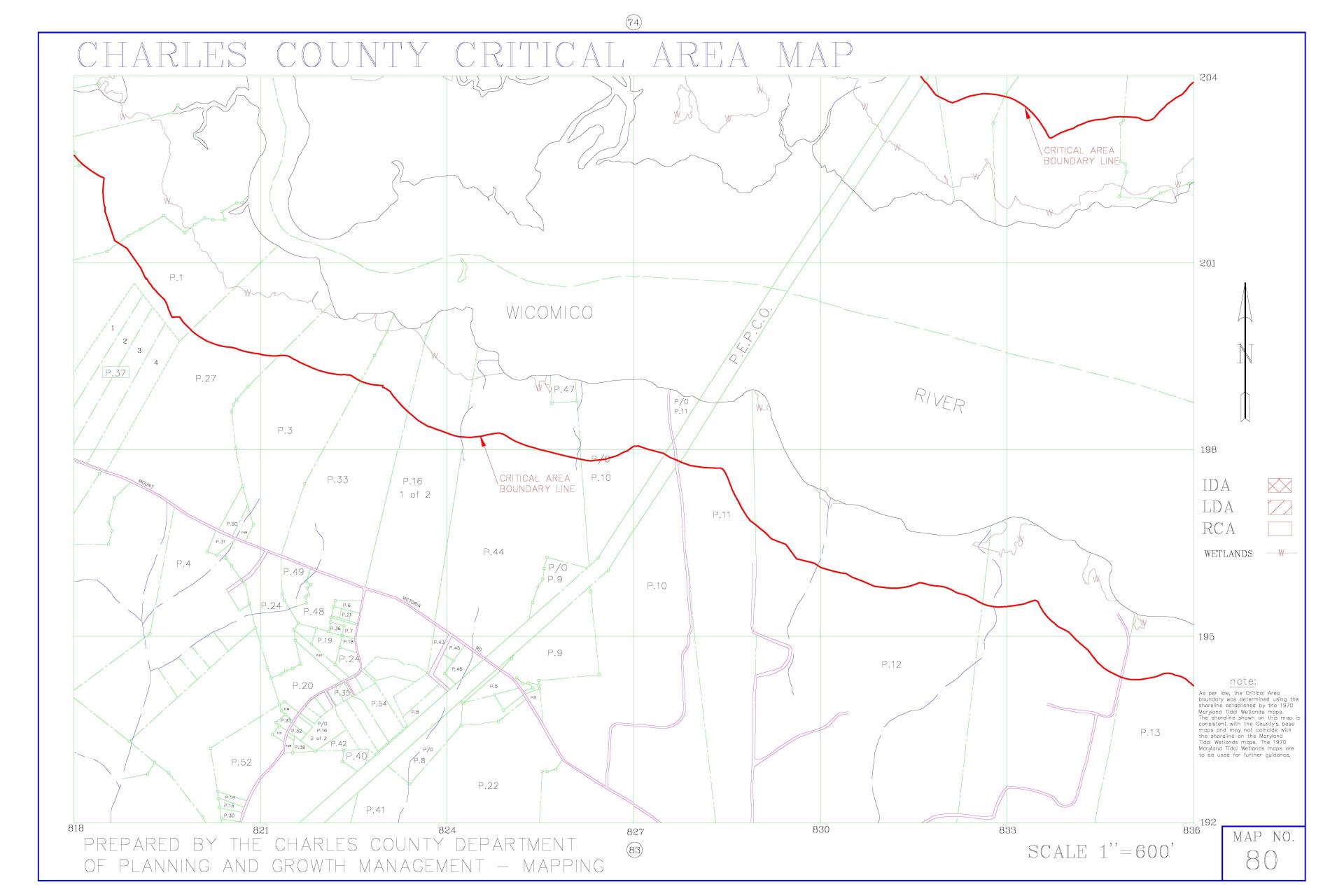 Critical Area Map 80