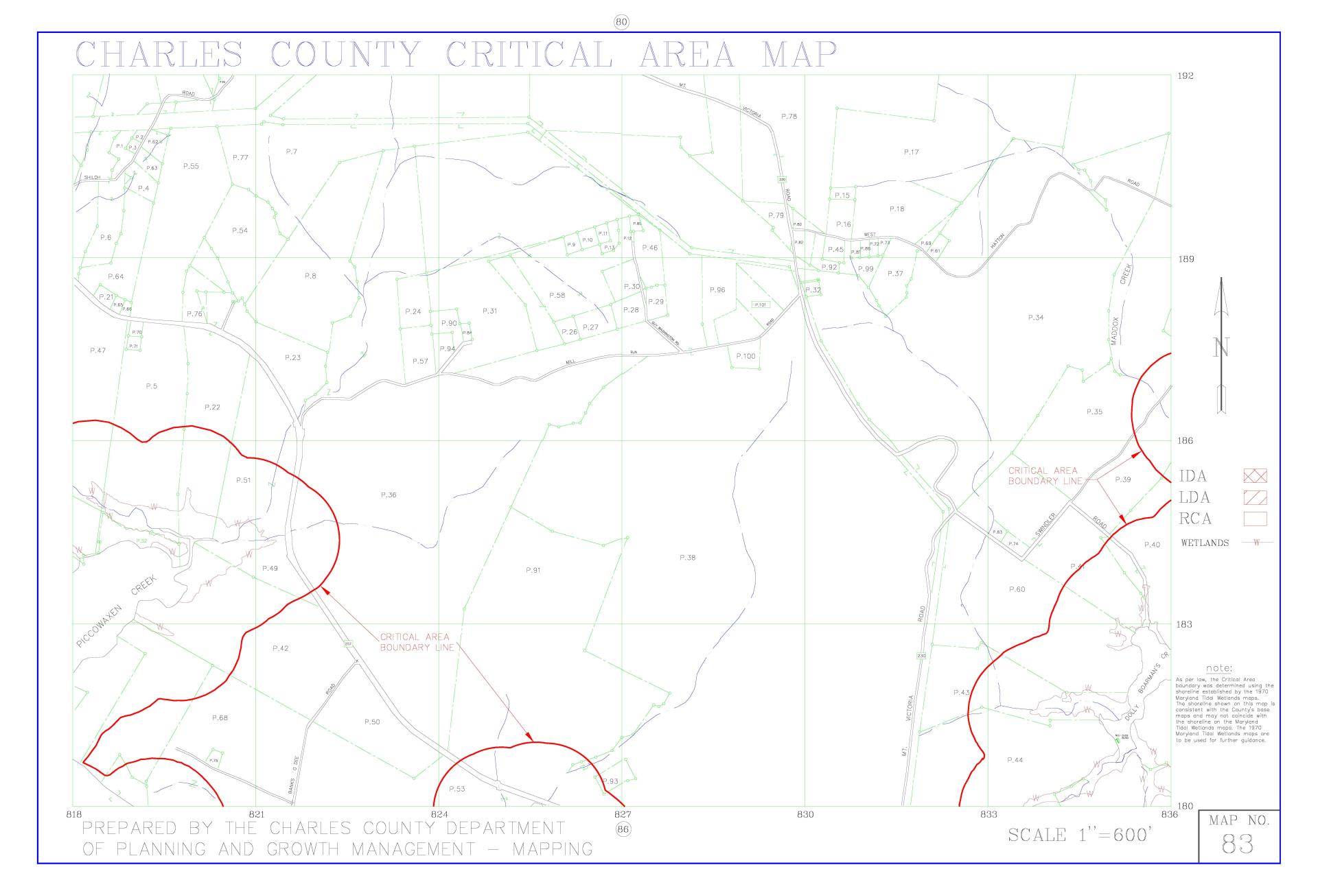 Critical Area Map 83