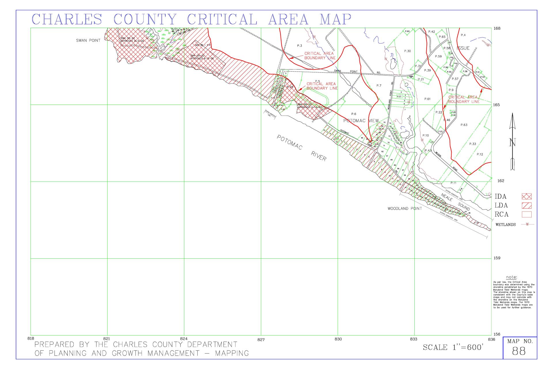 Critical Area Map 88