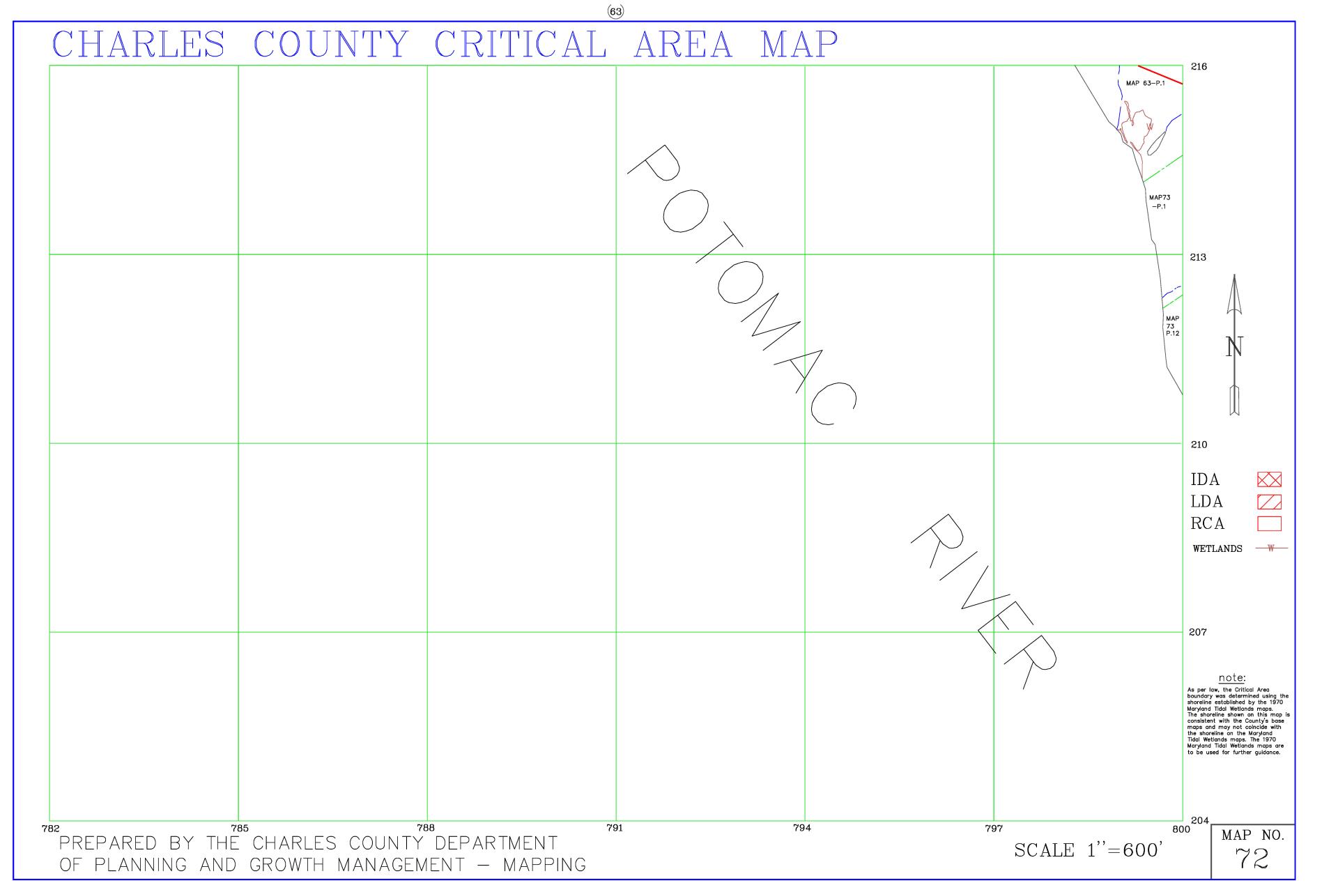 Critical Area Map 72