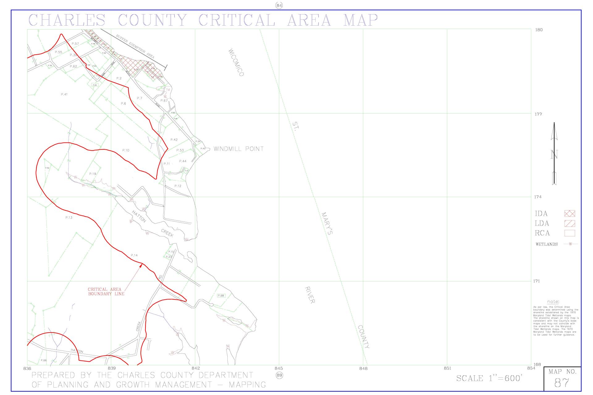 Critical Area Map 87