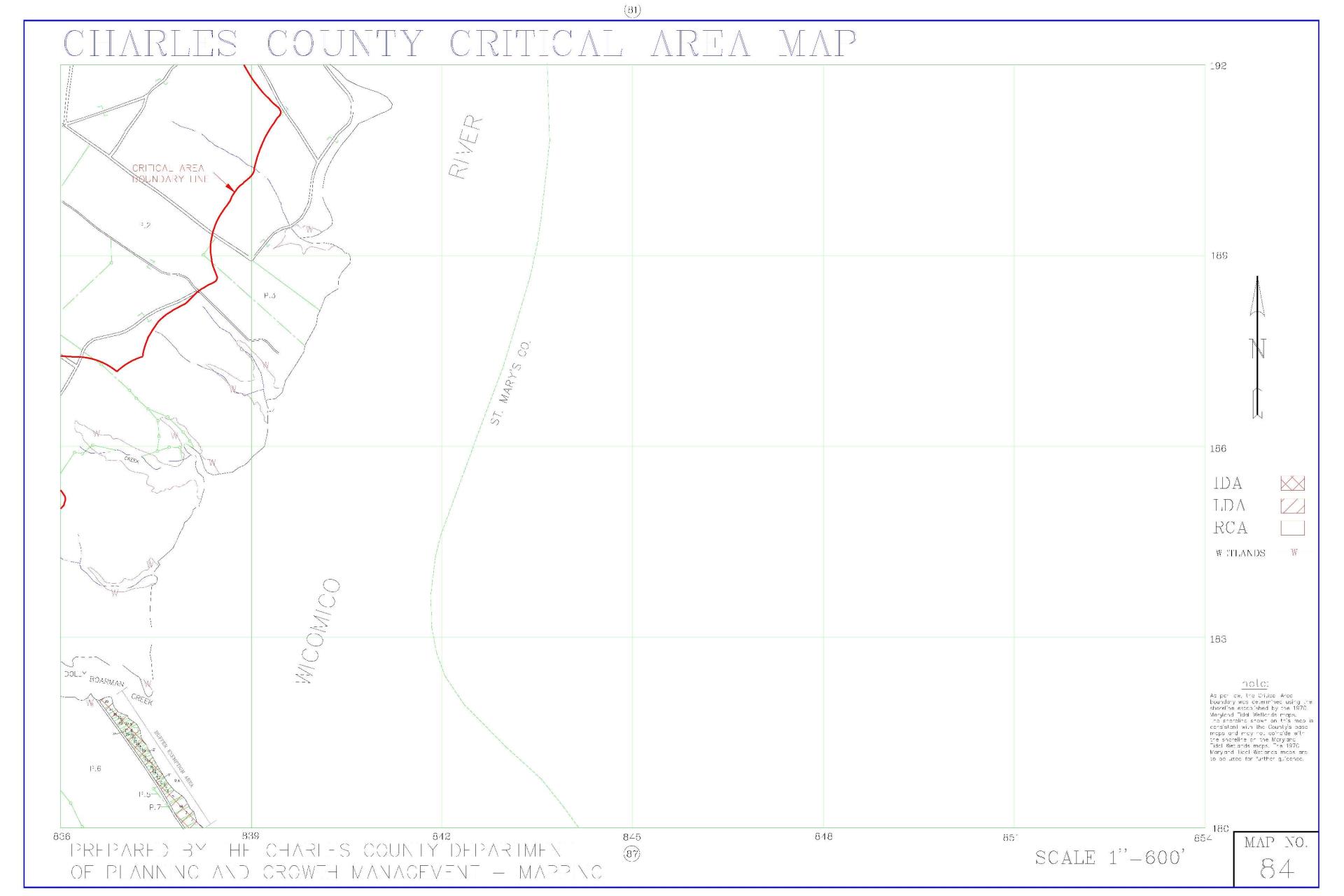 Critical Area Map 84