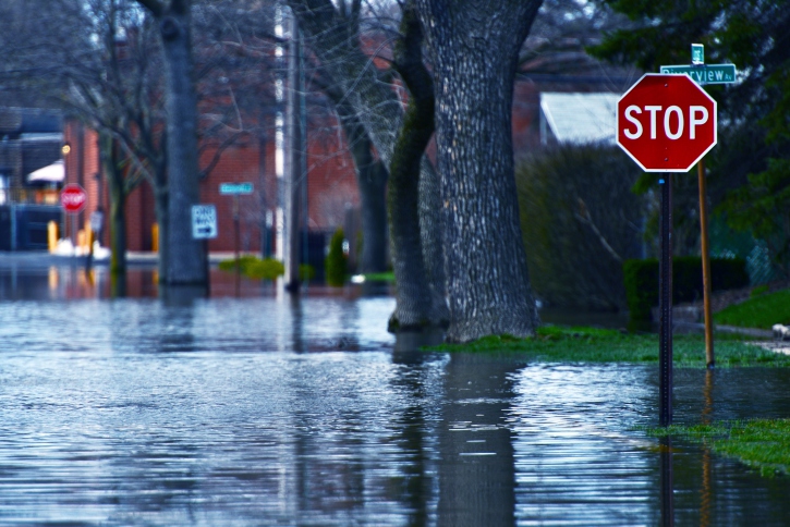 Flooded Street Image